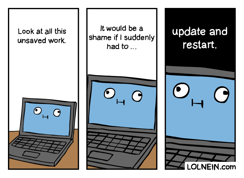 OS update comic - LOLNEIN