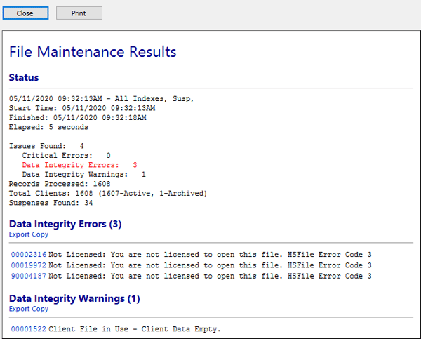 Freshen Indexes - Results Page